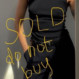 ***SOLD*** NWT COS Knitted Strap top - black, size small